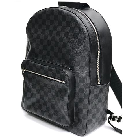 louis vuitton backpack black|Louis Vuitton checkered backpack.